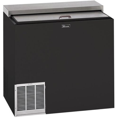 Perlick BC36RT-3 36" Black Horizontal Flat Top Bottle Cooler