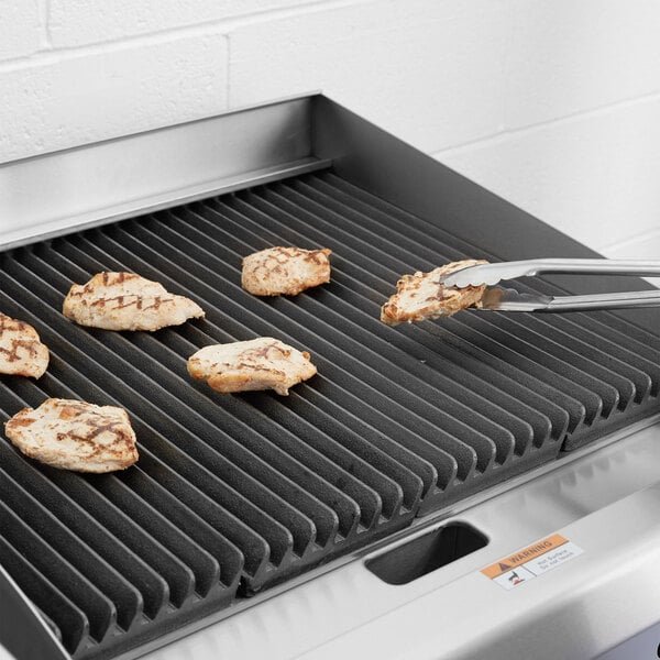 Cooking Performance Group 24GTCLBNL 24" Gas Griddle and Gas Lava Briquette Charbroiler with 52", 2 Drawer Refrigerated Chef Base - 140,000 BTU 3 Cooking Performance Group 24GTCLBNL 24" Gas Griddle and Gas Lava Briquette Charbroiler with 52", 2 Drawer Refrigerated Chef Base - 140,000 BTU - Image 3