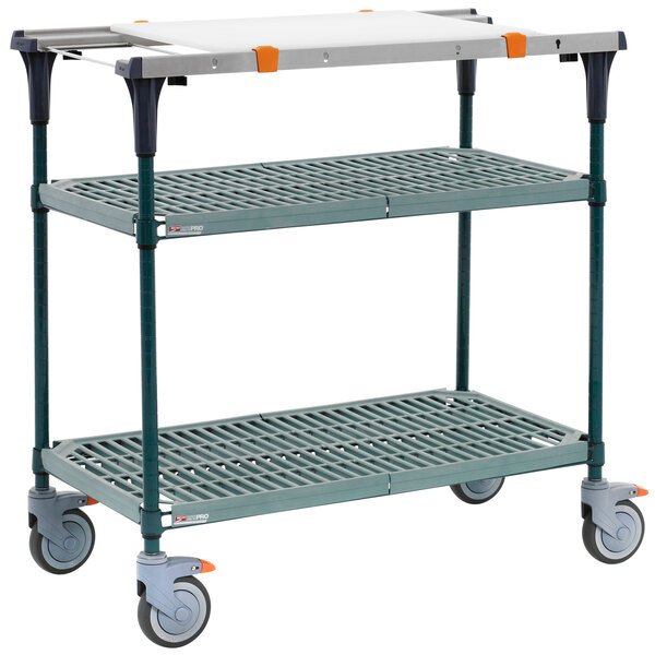 Metro MS1830-PRPR-PK1 PrepMate MultiStation with Cutting Board and SuperErecta Pro Shelving - 32" x 19 3/8" x 39 1/8" 1 Metro MS1830-PRPR-PK1 PrepMate MultiStation with Cutting Board and SuperErecta Pro Shelving - 32" x 19 3/8" x 39 1/8"