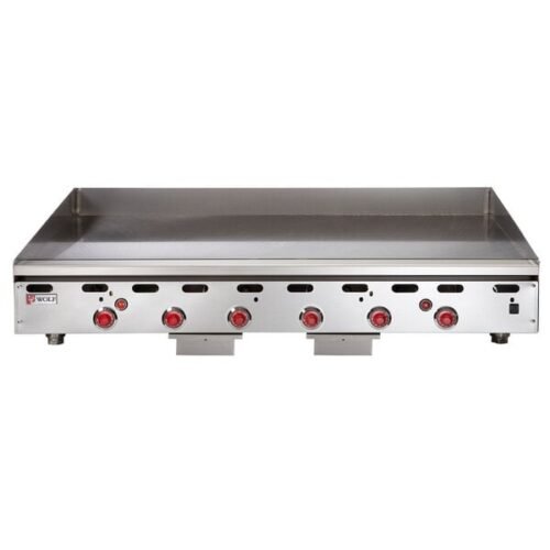 Wolf by Vulcan ASA72-24C Natural Gas 72" Chrome Griddle with Thermostatic Controls - 162,000 BTU