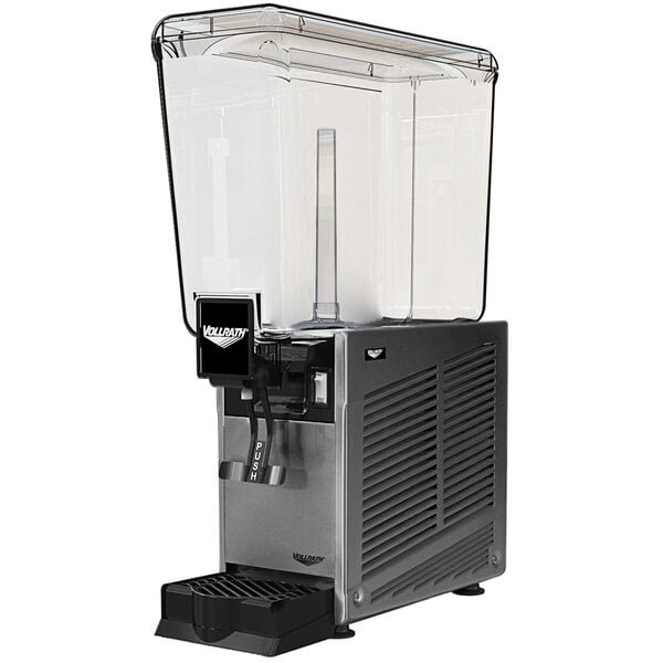 Vollrath VBBE1-37-F Single 5.28 Gallon Bowl Refrigerated Beverage Dispenser with Fountain Spray Circulation - 115V 1 Vollrath VBBE1-37-F Single 5.28 Gallon Bowl Refrigerated Beverage Dispenser with Fountain Spray Circulation - 115V