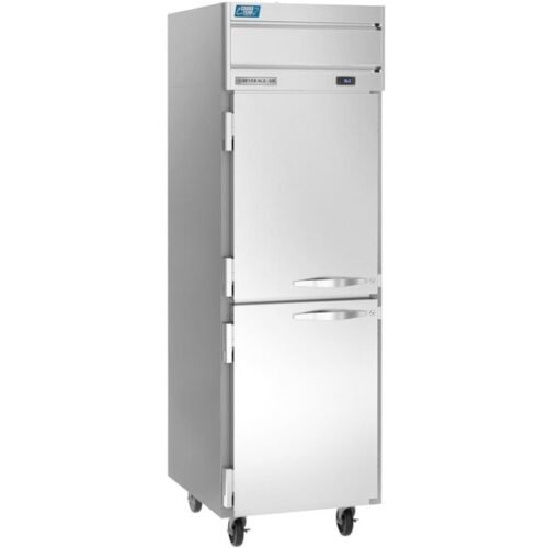 Beverage-Air CT1HC-1HS-18 Cross-Temp 1 Section Convertible Reach-In Refrigerator / Freezer with Half Doors and Tray Slides