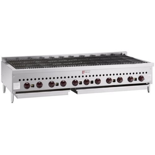 Wolf by Vulcan SCB60-LP Liquid Propane Low Profile 60" Radiant Gas Charbroiler - 159,500 BTU