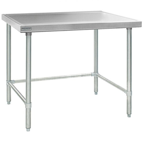 Eagle Group T2448GTEM 24" x 48" Open Base Stainless Steel Commercial Work Table 1 Eagle Group T2448GTEM 24" x 48" Open Base Stainless Steel Commercial Work Table