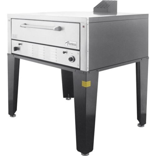 Peerless CW41P LP Liquid Propane Single Deck Pizza Oven with 1" Pizza Stone - 60,000 BTU
