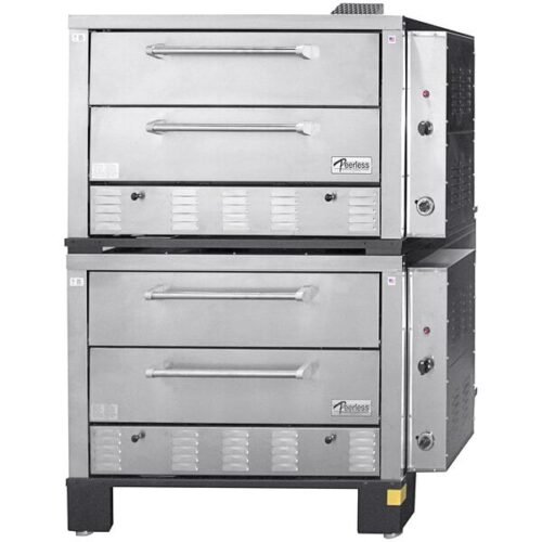 Peerless CW62PSC LP Liquid Propane Quadruple Deck Pizza Oven with Side Controls and 1" Pizza Stones - 120,000 BTU