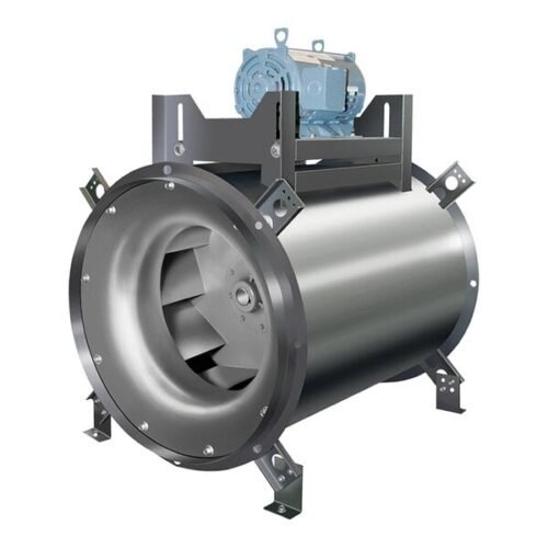 NAKS 151-B-INLINE Belt Drive Centrifugal Inline Exhaust Fan - 2630 CFM, 1750 RPM, 115V/230V, 1 Phase