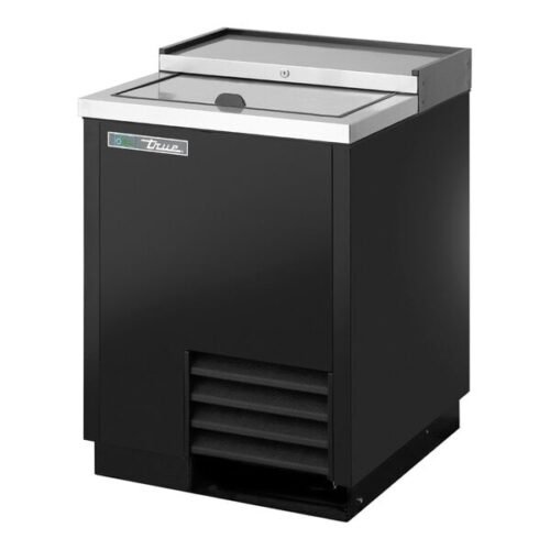 True TD-24-7-HC 24 1/2" Black Horizontal Bottle Cooler