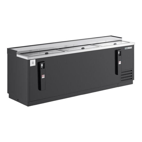 True TD-95-38-HC 95 1/8" Black Horizontal Bottle Cooler