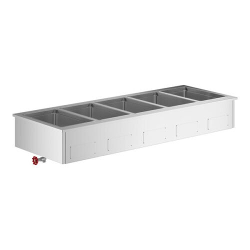 ServIt SDW-5H Five Pan Full Size Insulated Drop-In Hot Food Well - 208/240V