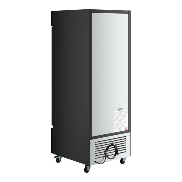 MainStreet Equipment GMC-23 28" Black Swing Glass Door Merchandiser Refrigerator - 120V 3 MainStreet Equipment GMC-23 28" Black Swing Glass Door Merchandiser Refrigerator - 120V - Image 3
