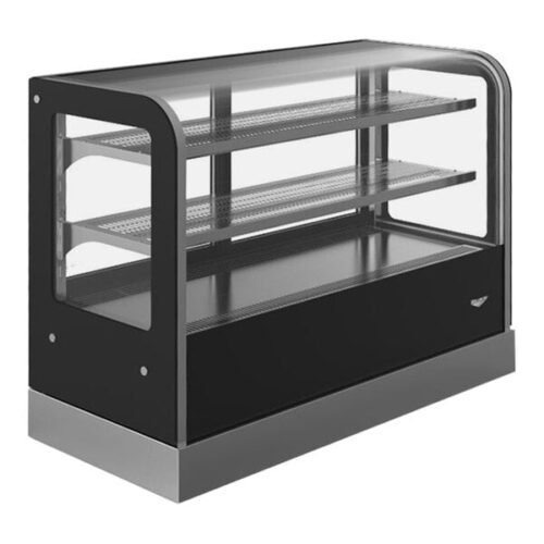 Vollrath RDCCB-48 48" Black Cubed Refrigerated Countertop Display Case - 120V