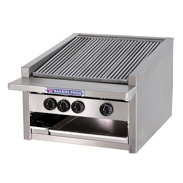 Bakers Pride L-36RS Liquid Propane 36" Low Profile Glo Stone Charbroiler - 144,000 BTU 1 Bakers Pride L-36RS Liquid Propane 36" Low Profile Glo Stone Charbroiler - 144,000 BTU