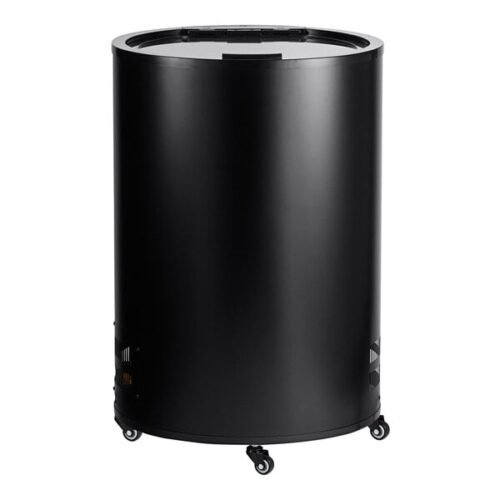 Galaxy BMF3-B Black Barrel Merchandiser Freezer - 2.5 cu. ft.
