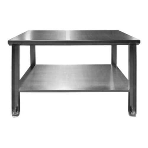 SSL Industries SSL-1001-A-S-36X24 24" x 36" 11 Gauge 304 Stainless Steel Work Table with Undershelf and Adjustable Foot Pads