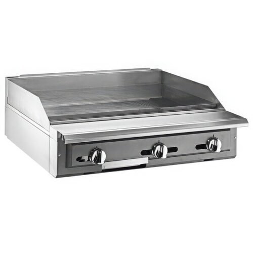 Vulcan VGMT36-LP V Series Liquid Propane 36" Modular Heavy-Duty Thermostatic Range with Griddle Top - 90,000 BTU
