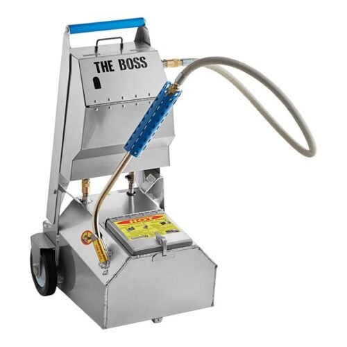 Shortening Shuttle 01-SS-BOSS 95 lb. BOSS Battery-Operated Filter Machine and Waste Oil Transport Container with Pump