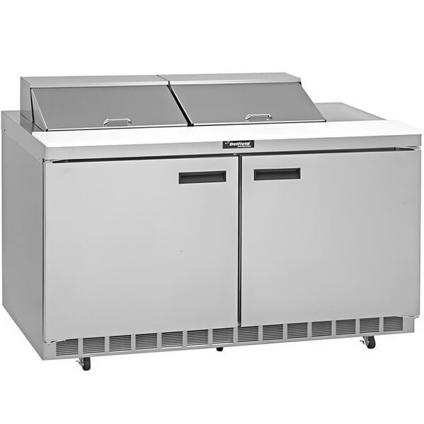 Delfield ST4460NP-12 60" 2 Door Refrigerated Sandwich Prep Table 1 Delfield ST4460NP-12 60" 2 Door Refrigerated Sandwich Prep Table