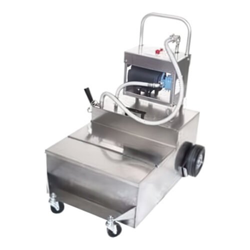 MirOil MOD1550 200 lb. Electric Portable Fryer Oil Filter Machine with 1-Way Pump - 120V, 1 Phase, 1/2 hp