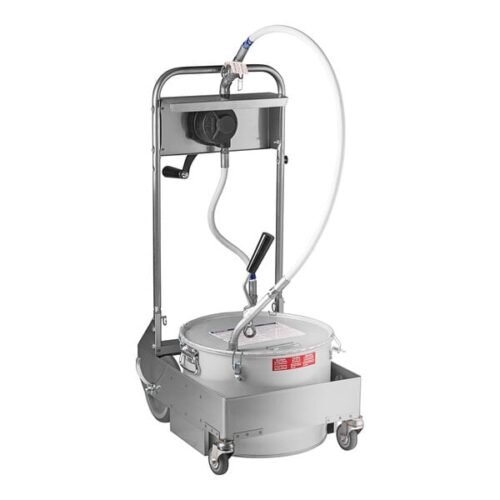 MirOil 55HD 55 lb. Hand-Operated Portable Fryer Oil Filter Machine with 1-Way Pump