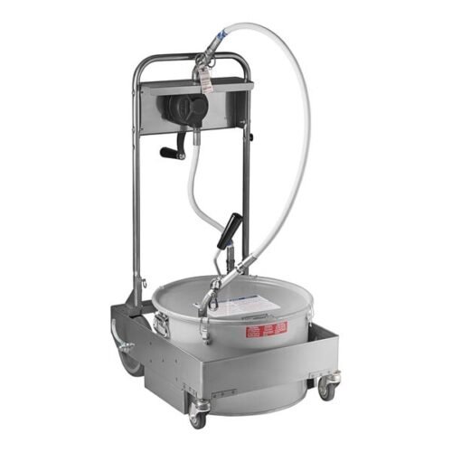 MirOil 75HD 75 lb. Hand-Operated Portable Fryer Oil Filter Machine with 1-Way Pump