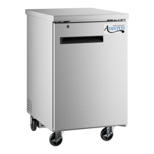 Avantco UBB-1-HC-S 23" Stainless Steel Solid Door Back Bar Refrigerator