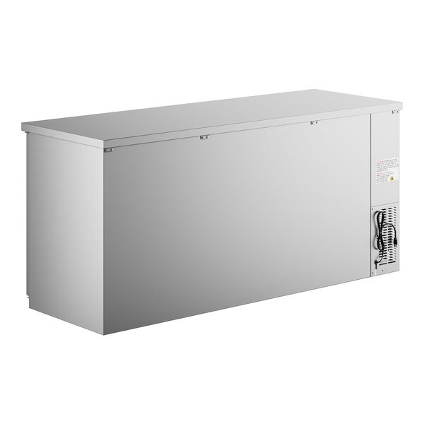 Avantco UBB-378-HC-S 79" Stainless Steel Counter Height Solid Door Back Bar Refrigerator with LED Lighting 3 Avantco UBB-378-HC-S 79" Stainless Steel Counter Height Solid Door Back Bar Refrigerator with LED Lighting