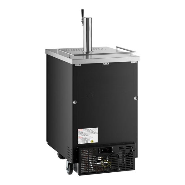 Avantco UDD-1-HC Single Tap Kegerator Beer Dispenser - Black, (1) 1/2 Keg Capacity Avantco UDD-1-HC Single Tap Kegerator Beer Dispenser - Black, (1) 1/2 Keg Capacity - Image 3
