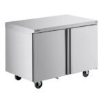 Delfield 4448NP 48 1/8" Flat Top Undercounter Refrigerator with 2 Doors