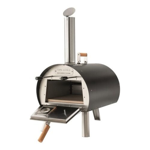 Louis Tellier Marcel MARC01 29 3/4" Stainless Steel Wood-Fired Outdoor Countertop Pizza Oven