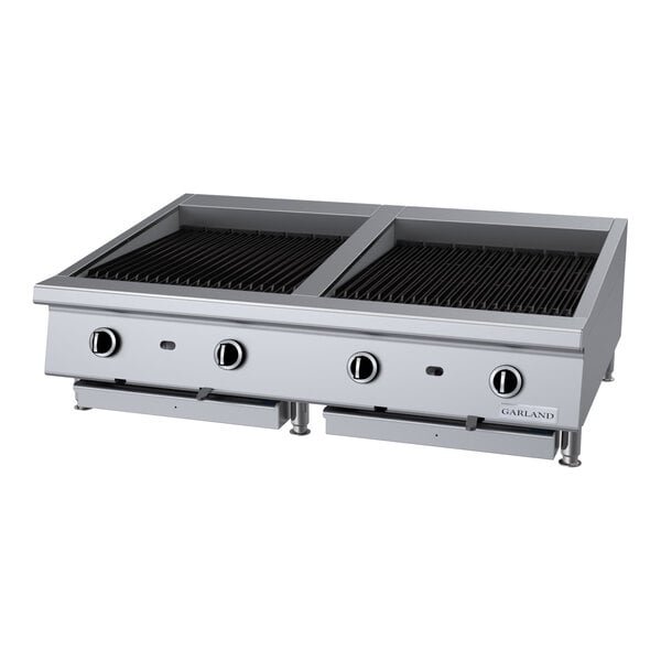 Garland GTBG48-AB48 Liquid Propane 48" Ceramic Briquette Charbroiler with Adjustable Grates - 120,000 BTU 1 Garland GTBG48-AB48 Liquid Propane 48" Ceramic Briquette Charbroiler with Adjustable Grates - 120,000 BTU