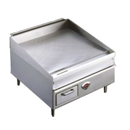 Wells 5G-3048-NAT 48" x 30" Stainless Steel Gas Countertop Griddle - 100000 BTU