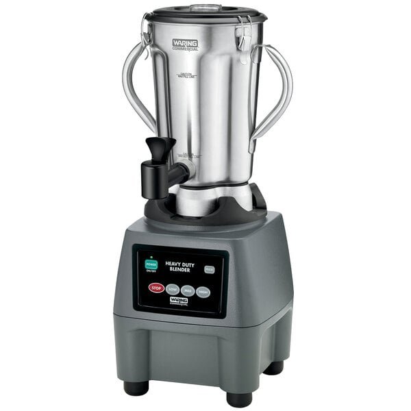 Waring CB15SF 1 Gallon Stainless Steel Food Blender with Spigot - 120V 1 Waring CB15SF 1 Gallon Stainless Steel Food Blender with Spigot - 120V