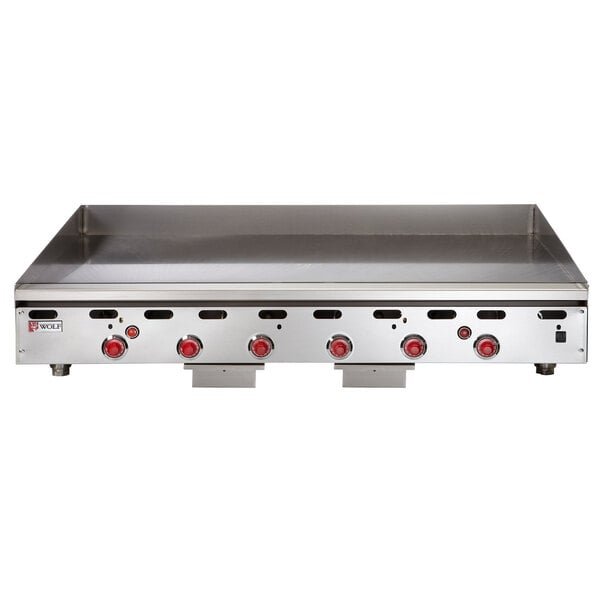 Wolf by Vulcan ASA72-24-LP Liquid Propane 72" Countertop Griddle with Snap-Action Thermostatic Controls - 162,000 BTU 1 Wolf by Vulcan ASA72-24-LP Liquid Propane 72" Countertop Griddle with Snap-Action Thermostatic Controls - 162,000 BTU