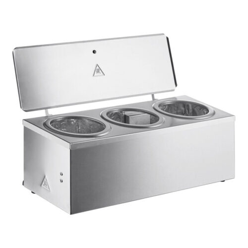 Carnival King 3 Qt. Triple Cone Dip Warmer - 120V, 300W