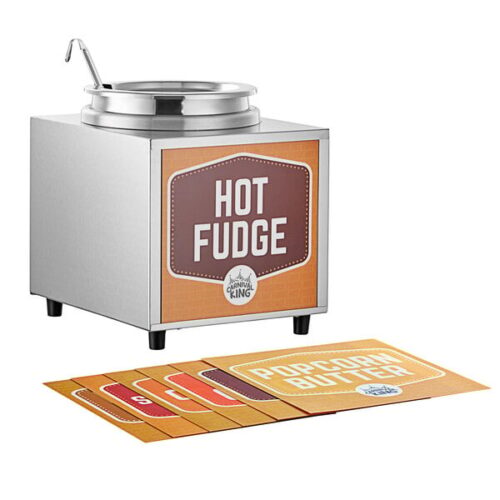 Carnival King RWLL35 3.5 Qt. Warmer with Inset Pot, Lid, and Ladle