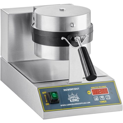 Carnival King WBM13DGT Non-Stick Belgian Waffle Maker with Digital Timer and Temperature Controls - 120V