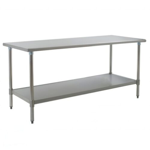 Eagle Group T3072B 30" x 72" Stainless Steel Work Table with Galvanized Undershelf