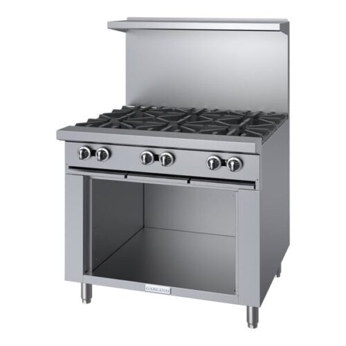 Garland G36-6S Natural Gas 6 Burner 36" Range with Storage Base - 198,000 BTU