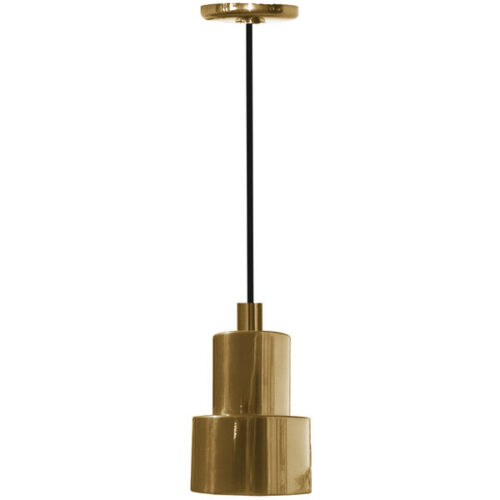 Hanson Heat Lamps 200-C-BR Ceiling Mount Heat Lamp with Brass Finish