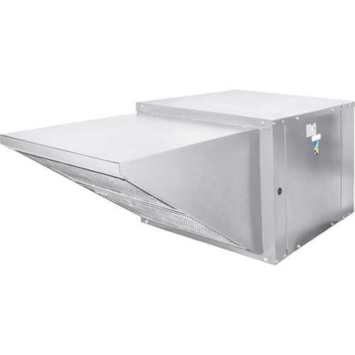 NAKS SFI8 Belt Drive Inline Supply Fan with Intake Hood and Filter - 2000-2800 CFM, 620-860 RPM, 115V/230V, 1 Phase