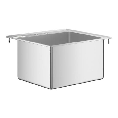 Regency 20" x 16" x 12" 16-Gauge Stainless Steel One Compartment Drop-In Sink