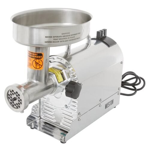 Weston 10-0801-W #8 Pro Series Electric Meat Grinder - 120V - 3/4 hp