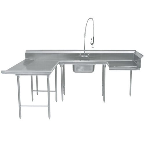 Advance Tabco DTS-U30-96 96" U Shape Soil Dishtable - Left Table