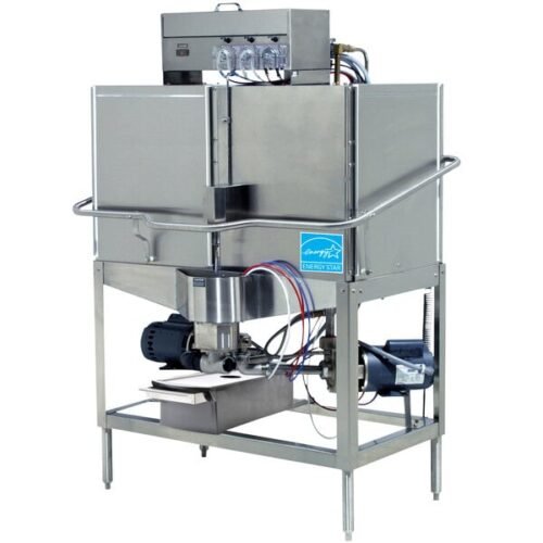 CMA Dishmachines CB-2L Double Rack Low Temperature, Left Door Configuration, Chemical Sanitizing Corner Dishwasher - 115V