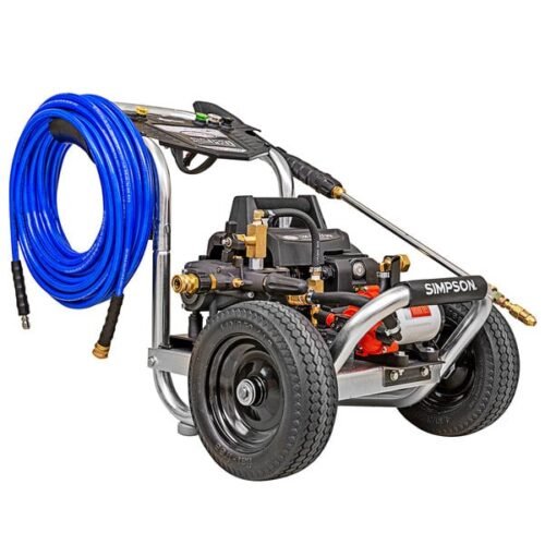 Simpson 61102 Aluminum Sanitizing Mister and Pressure Washer with Induction Engine and 75' Hose - 1,200 PSI; 2.0 GPM
