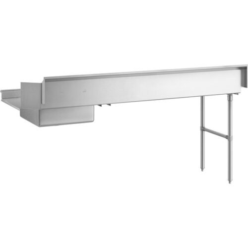 Regency 16 Gauge 7' Soiled / Dirty Dish Table - Left Drainboard