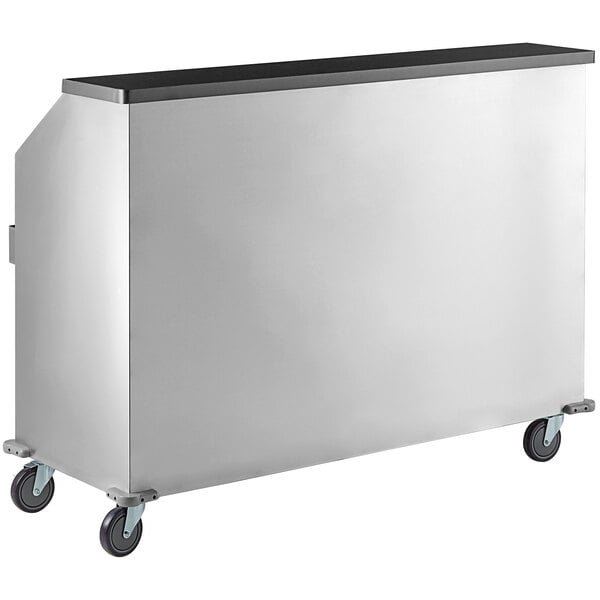 Regency 63" Basic Stainless Steel Portable Bar with Two Removable Speed Rails and Ice Bin 3 Regency 63" Basic Stainless Steel Portable Bar with Two Removable Speed Rails and Ice Bin - Image 3