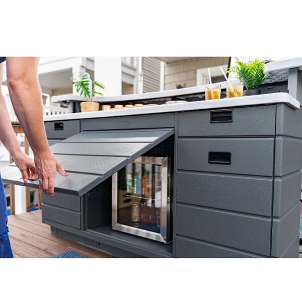 Suncast BMEB2500D Oasis 78" Outdoor Bar 3 Suncast BMEB2500D Oasis 78" Outdoor Bar - Image 3