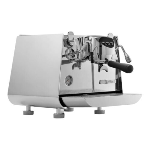 Victoria Arduino E1 Prima Chrome One Group Volumetric Espresso Machine with Easy Cream Steam Nozzle - 120V